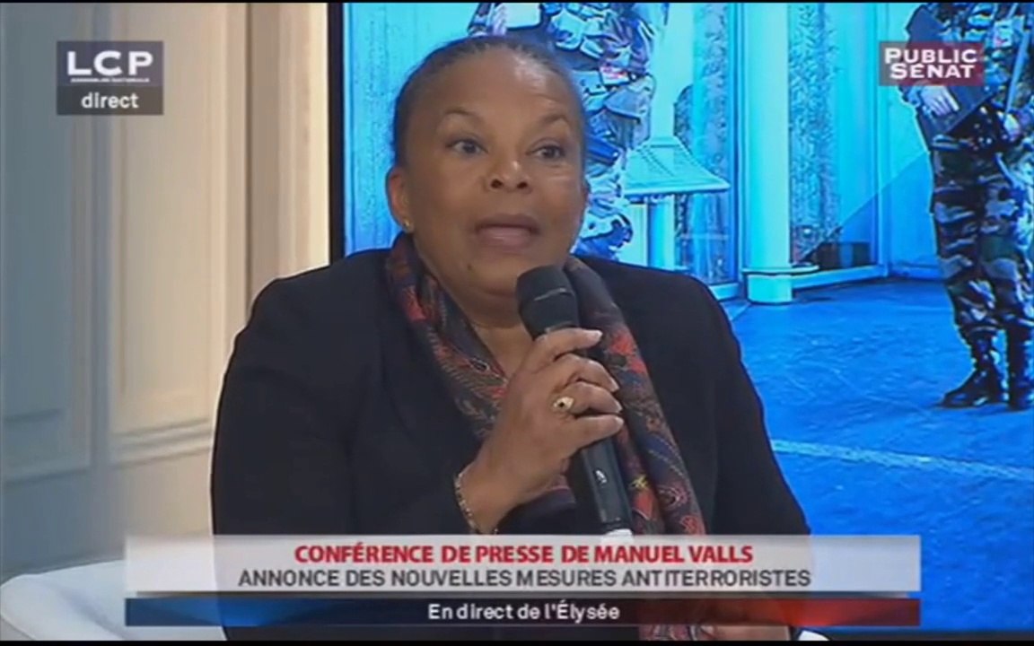 Apologie du terrorisme et risque de dérives : réponse de C. Taubira