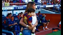 Barcelona's Lionel Messi spent time with son Thiago and girlfriend Antonella/HD/