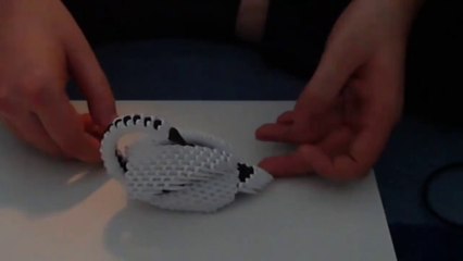 How to make 3d origami swan model 5 part2