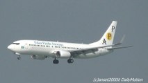 Palau Pacific Airways Flight ED1167 Landing in Hong Kong Airport. Boeing 737 OM-GEX
