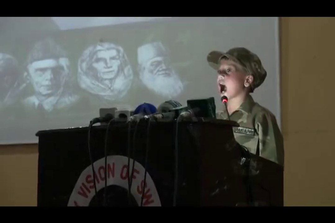 Incredible Speech By Pakistani Little Kid - Pakistani Heroes