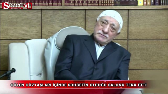 Gülen gözyaşları içinde salonu terk etti!