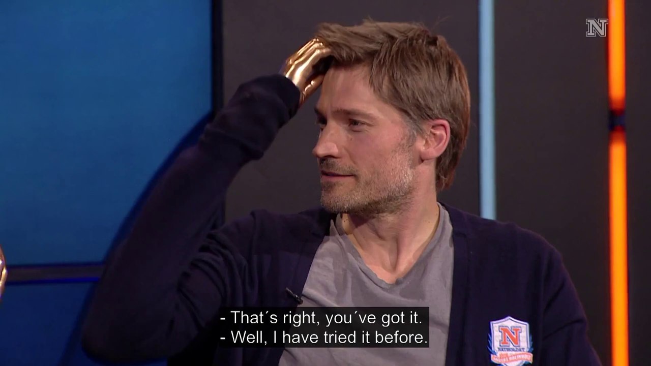 Une émission de TV parodie Game Of Thrones devant l'acteur de la série Nikolaj Coster-Waldau