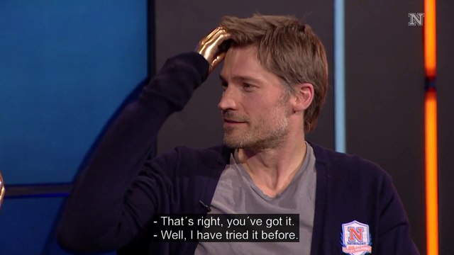 Une émission de TV parodie Game Of Thrones devant l'acteur de la série Nikolaj Coster-Waldau