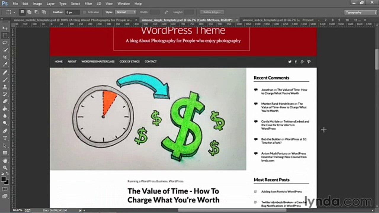 Building Theme from Scratch with underscore lecture 9 design
