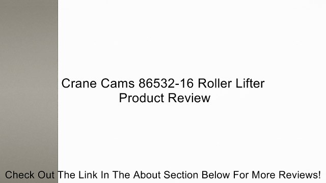 Crane Cams 86532-16 Roller Lifter Review