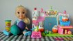PLAY DOH Surprise Eggs Kinder Surprise Egg Opening with Shopkins and Disney Frozen Toddler Elsa