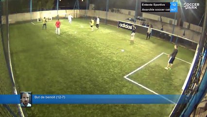 But de benoit (12-7) - Entente Sportive Vs Anarchie soccer calcio - 20/01/15 21:00