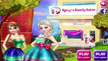 ▐╣Đ-  Disney Princess Frozen Elsa and Anna In Fynsys beauty salon Game For Girls