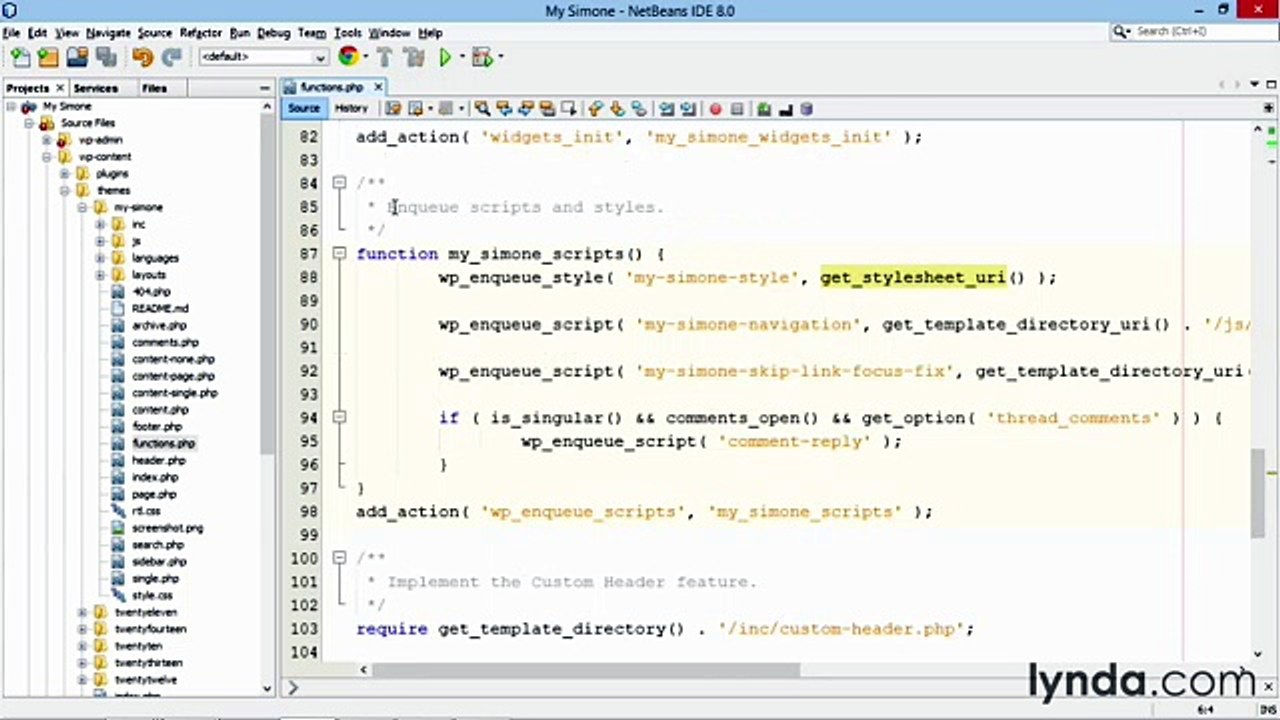 Building Theme from Scratch with underscore lecture 17 enqueuefonts