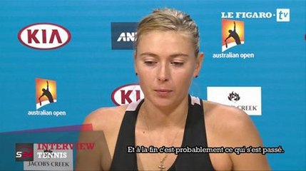Sharapova : "Le mental doit servir à prendre le dessus"