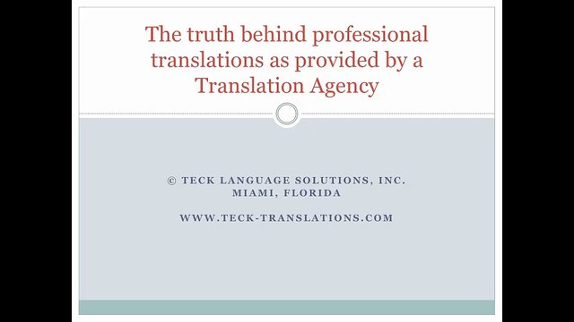 Translation Secrets – The Truth Behind Professional Translations