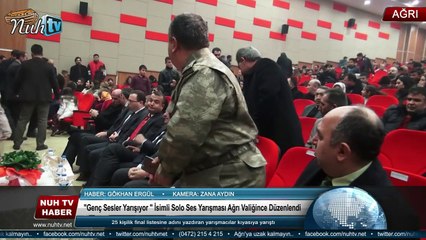 "Genç Sesler Yarışıyor " İsimli Solo Ses Yarışması Ağrı Valiğince Düzenlendi