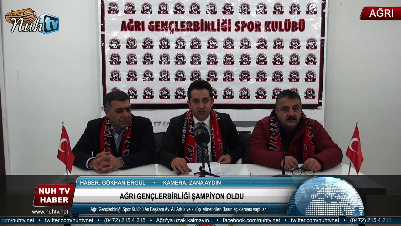 AĞRI GENÇLERBİRLİĞİ ŞAMPİYON OLDU