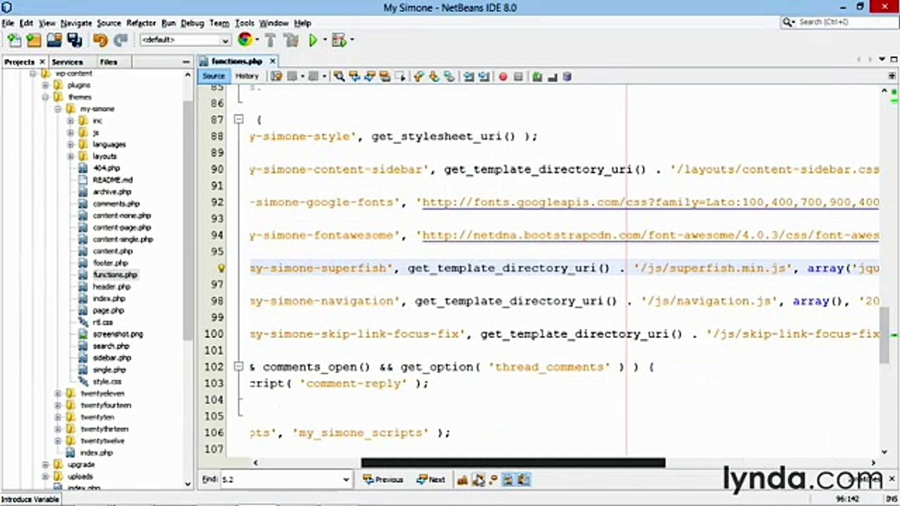 Building Theme from Scratch with underscore lecture 28 superfish