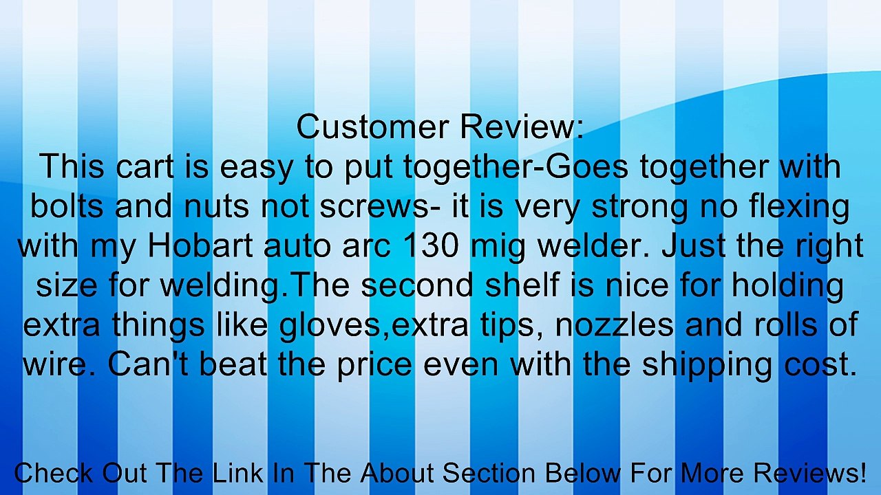 MIG TIG Plasma Cutter Arc Welding Cart with Tank Storage Review