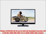Philips 22PFH4109/88 56 cm (22 Zoll) LED-Backlight Fernseher EEK A (Full HD 100Hz PMR DVB-T/C