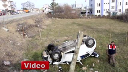 Liselilerin Otomobil Macerası Hastanede Son Buldu