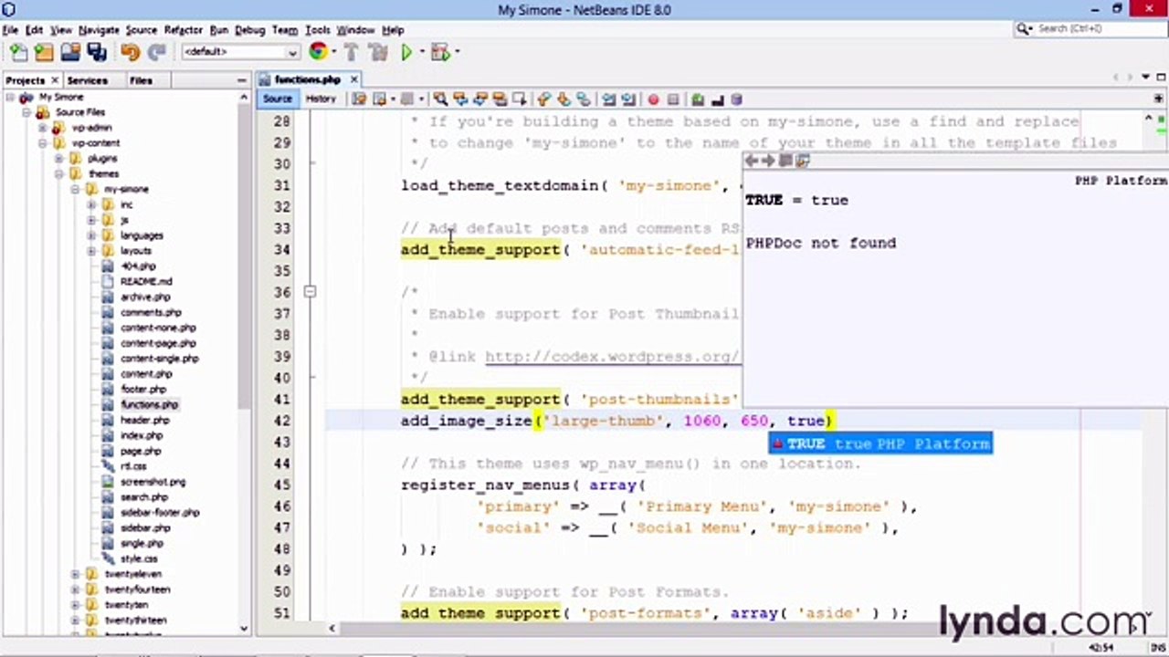 Building Theme from Scratch with underscore lecture 55 feat image size