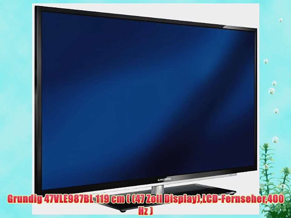 Grundig 47VLE987BL 119 cm ( (47 Zoll Display)LCD-Fernseher400 Hz )
