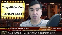 Detroit Pistons vs. Orlando Magic Free Pick Prediction NBA Pro Basketball Odds Preview 1-21-2015