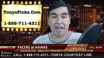 Atlanta Hawks vs. Indiana Pacers Free Pick Prediction NBA Pro Basketball Odds Preview 1-21-2015