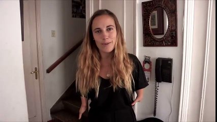 Happy girl without arms