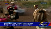 Realizan ritual indígena antes de toma de posesión del presidente boliviano Evo Morales