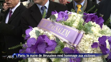 Le maire de Jérusalem rend hommage aux victimes de Paris