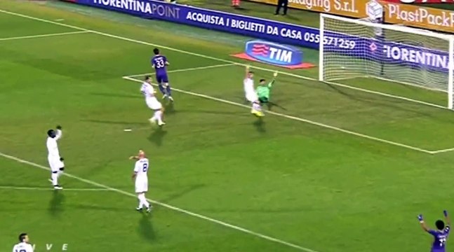 Mario Gomez Second Goal Fiorentina 3-0 Atalanta 21-01-2015 Coppa Italia