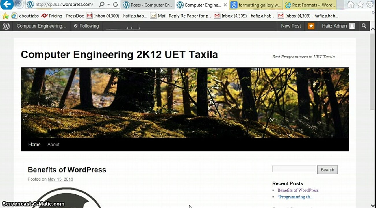 Formatting Posts by sir adnan habib