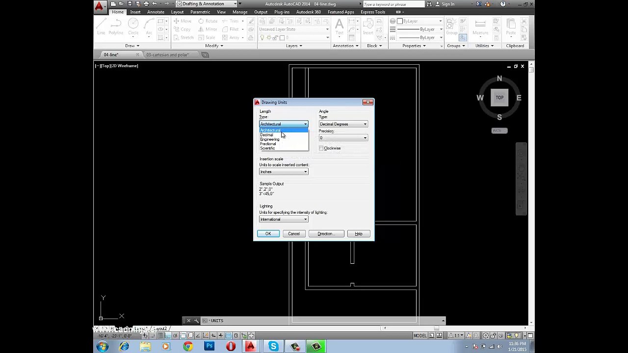 Autocad Tutorial 04 : Setting up Units