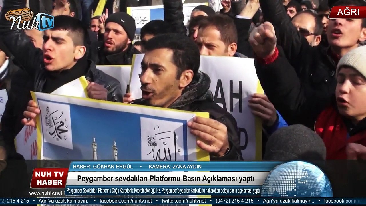 Peygamber sevdalıları Platformu Basın Açıklaması yaptı