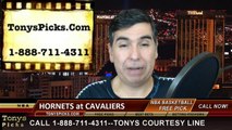 Cleveland Cavaliers vs. Charlotte Hornets Free Pick Prediction NBA Pro Basketball Odds Preview 1-23-2015
