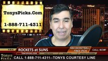 Phoenix Suns vs. Houston Rockets Free Pick Prediction NBA Pro Basketball Odds Preview 1-23-2015
