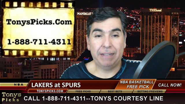 San Antonio Spurs vs. LA Lakers Free Pick Prediction NBA Pro Basketball Odds Preview 1-23-2015
