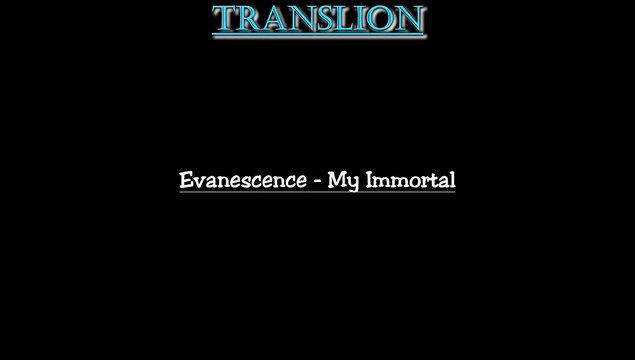 Evanescence - My Immortal (lyrics paroles traduction française karaoke HD)