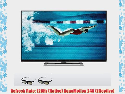 Sharp LC-70UD1U 70-inch Aquos 4K Ultra HD 2160p 120Hz 3D Smart LED TV
