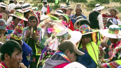 Evo Morales recibe la fuerza de los Dioses