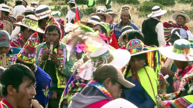 Evo Morales recibe la fuerza de los Dioses