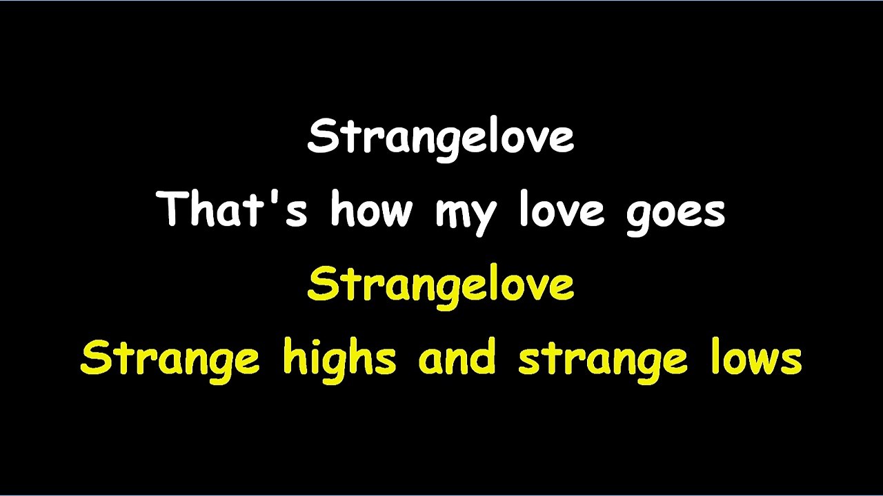 KARAOKE DEPECHE MODE - Strangelove