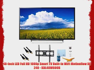 KDL48W600B 48 LED HD 1080p Smart TV Motionflow XR 240 Mount