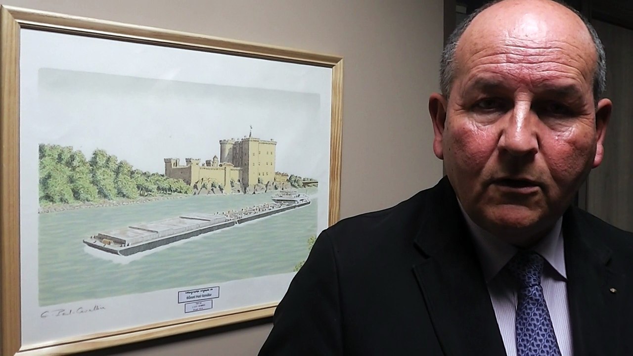 Noël Comte président de la CCI de Villefranche sur Saône et le transport fluvial