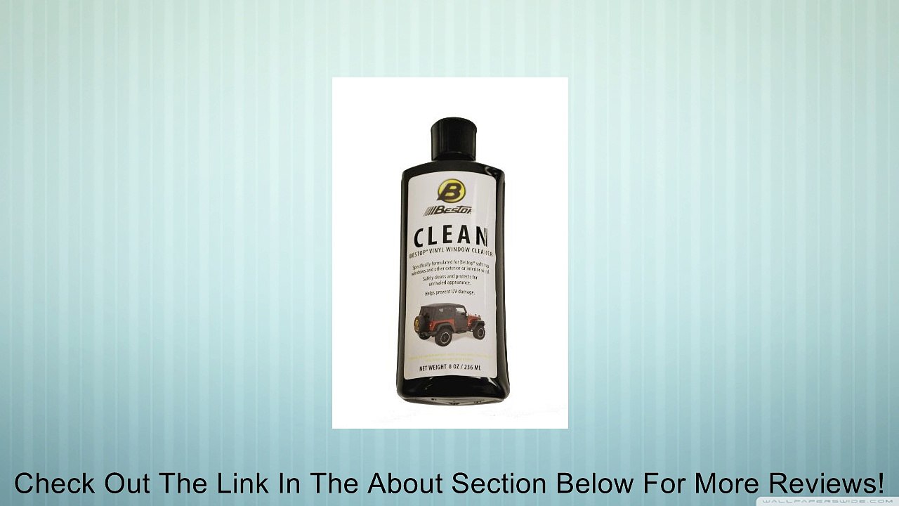 Bestop 11203-00 Vinyl Window Cleaner, 8 oz. bottle Review