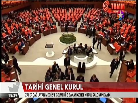 Muhalefet Yüce Divan oylamasında Kabinlerin başında nöbet tuttu