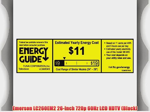 Emerson LC260EM2 26-Inch 720p 60Hz LCD HDTV (Black)