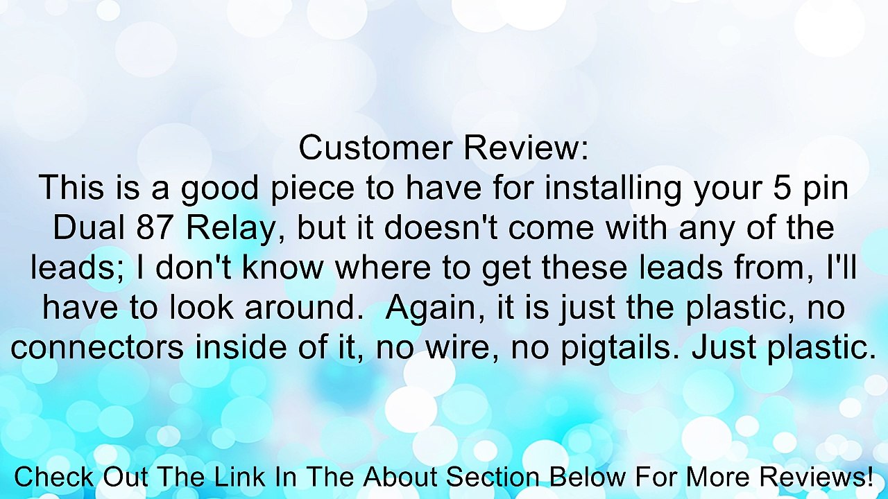 HELLA H84989021 5 Terminal Mini Relay Socket - Harness Review