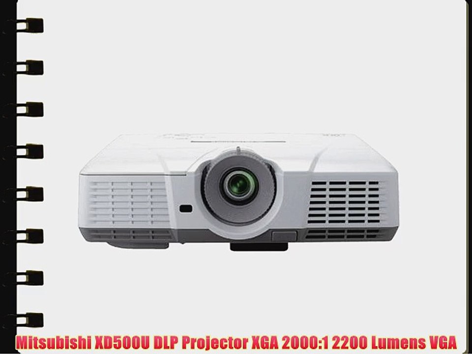 Mitsubishi XD500U DLP Projector XGA 2000:1 2200 Lumens VGA