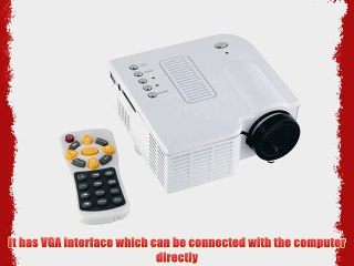 Vigrand mini portable LCD Multimedia Projector 32 Ansil Lumens for Music Photos Videos Compatible