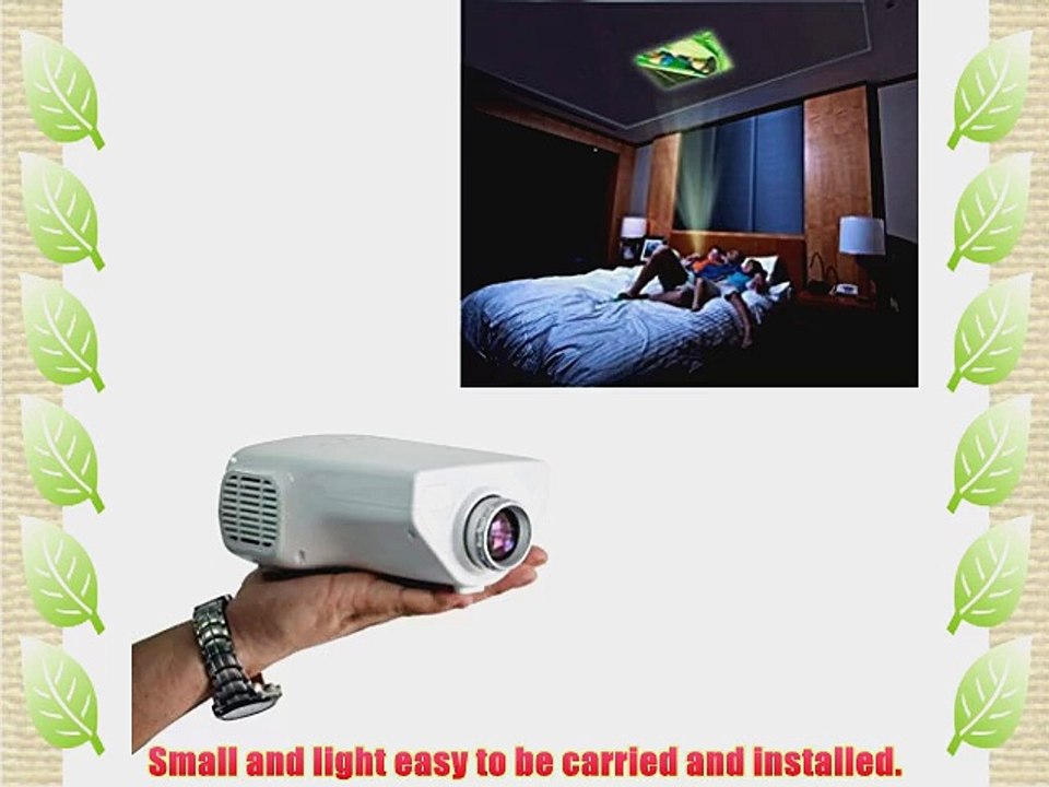 Aketek UC03 Support PC Laptop VGA Input and HDMI SD   USB   AV Input Multimedia LED LCD Portable